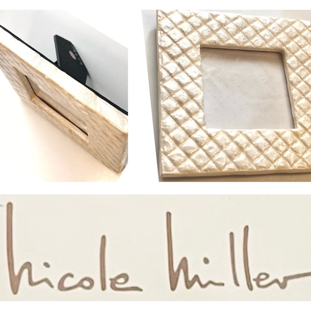 Mother of Pearl Ivory Frame 
Nicole Miller Home